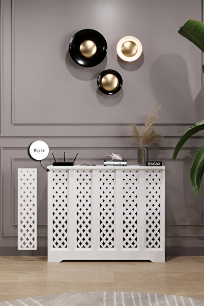 BAGAX Sümela Model, Beyaz Renk,iç Ölçü 96 Cm Dış Ölçü 100 Cm Petek Kaplama, D...