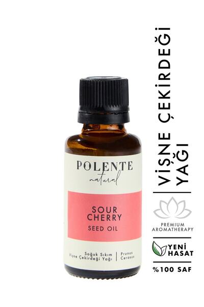 Polente Natural Vişne Çekirdeği Yağı - Soğuk Sıkım 30 ml