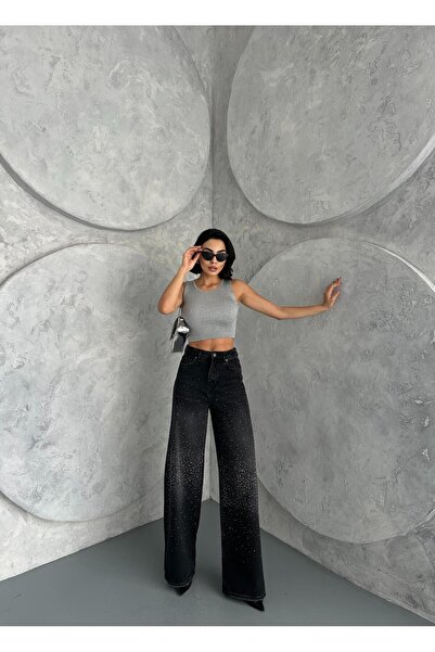 Zeo Basic TAŞ DETAYLI BAGGY JEAN