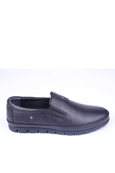 JAMES FRANCO 2840 Men's Black Soft Leather Comfort Shoes