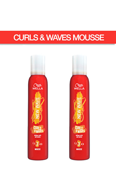 Wella New Wave Mousse  NW Curls & Waves Mousse 200mlPack of 2