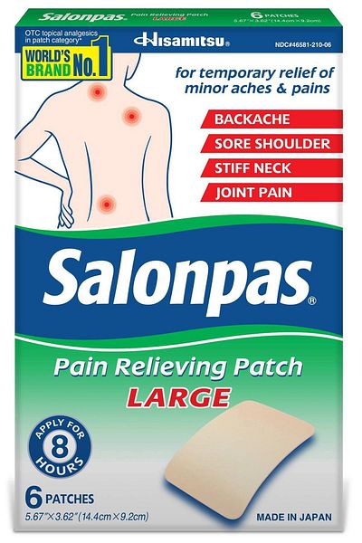Salonpas 6 أشرطة حرارية