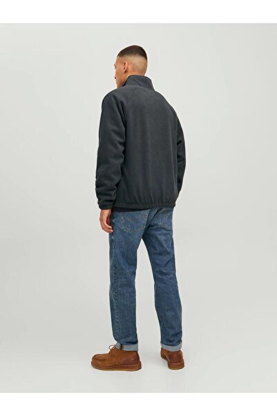 Jack & Jones JACK&JONES 12241924 Φούτερ με φερμουάρ και ελαστικό κάτω μέρος από φλις