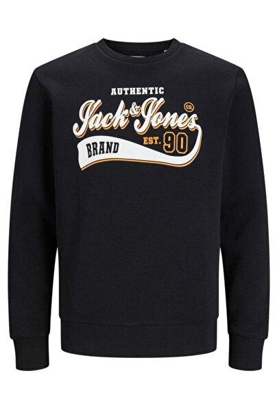 Jack & Jones JACK&JONES 12248394 JJ LOGO YAZI BASKILI 0 YAKA 2 IPLIK SARDONLU...