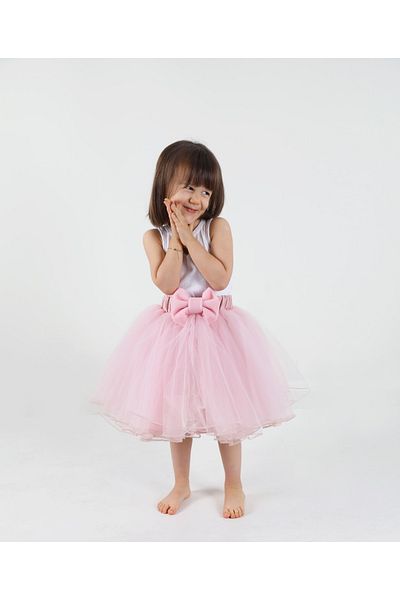 NSMLİFE Girl's Front Buckle Tutu Skirt