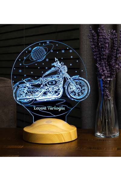 SEVGİLAMBASI Motosiklet Chopper, Motor Cruiser, Klasik Motosiklet Figürlü Hed...