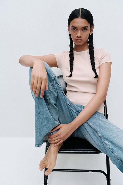 H&M Ribbed T-shirt