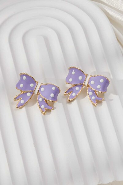 MRK Kadın Fiyonk Renkli Küpe