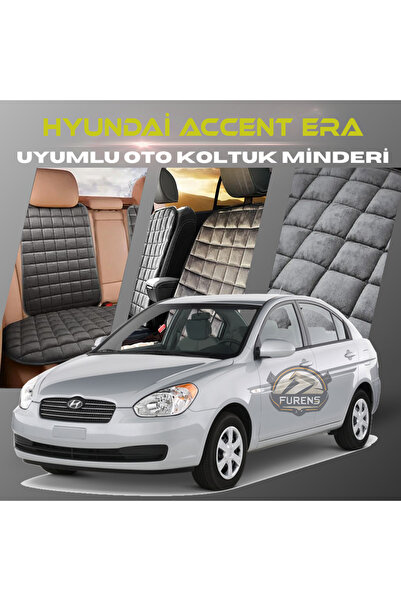 Furens Hyundai Accent Era Antrasit Renk Tay Tüyü Cepli & Terletmez Sırtlı Oto...
