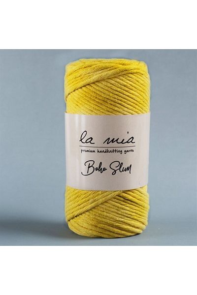 shop La Mia Boho Slim Yellow Hand Knitting Lanyard -L003 - 34195