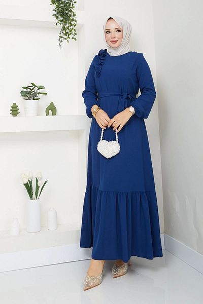 SERRA MODA Φόρεμα Hijab από ύφασμα Crepe - Loose Cut
