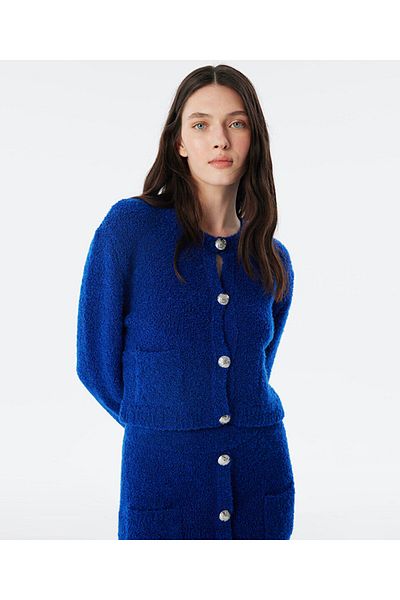 Twist Metal Button Knitwear Cardigan