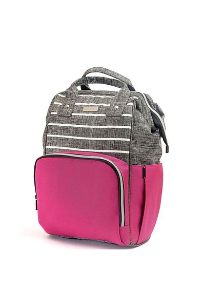 Lullaby Lby-302 Gray Fuchsia Backpack