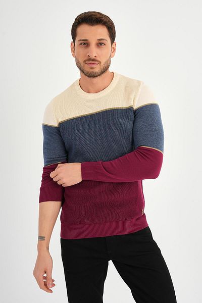 ALEXANDERGARDI Color Block Sweater (E22-5708)