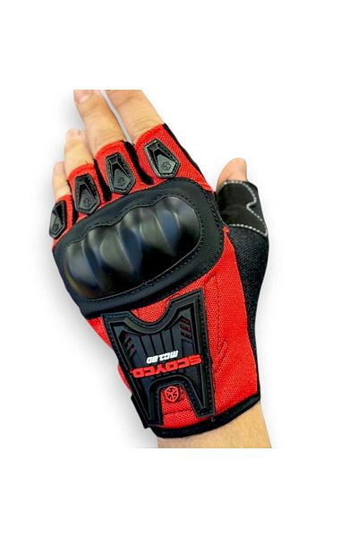 Scoyco Short Motorcycle Gloves with Protection - Mc12D