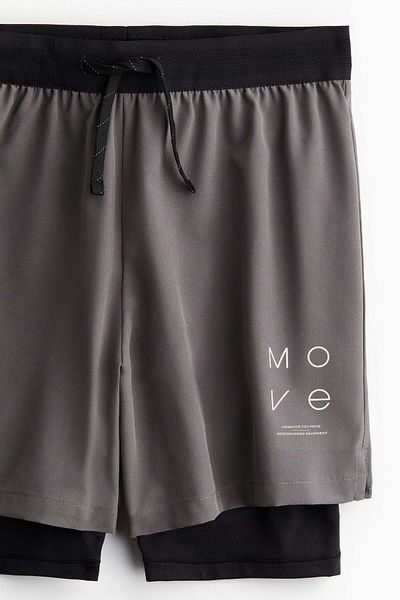 H&M DryMove™ 2-in-1 sports shorts