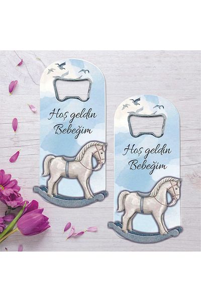 Ege ajans Baby Gift Opener Magnet with 10 Embossed Figures