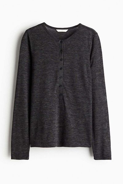 H&M Fine-knit Henley top