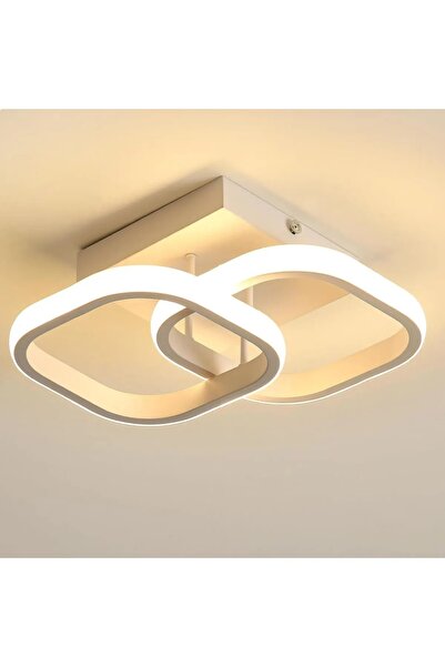 Lambadar Hollykare Model Tekli Plafonyer Led Beyaz Işık UltraPower Led Avize Salon Mutfak Oda Hol Ledli Avize