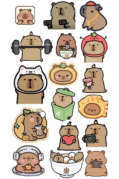 Sticksy Teddy Bear Stickerphone Laptop Notebook Tablet Notebook Flask Sticker Label St802