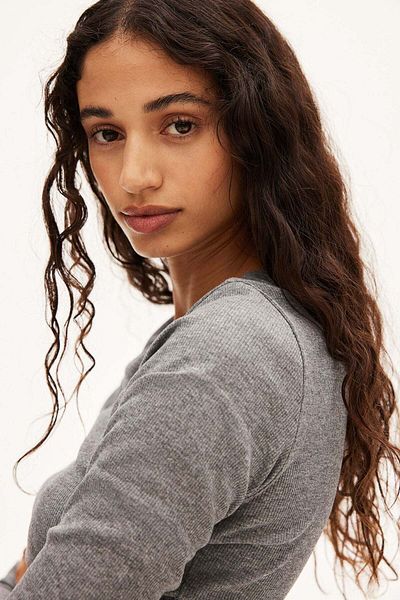 H&M Ribbed jersey top