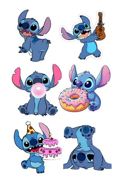 Sticksy Lilo and Stitchsticker Phone Laptop Notebook Tablet Notebook Flask Sticker Sticker St940