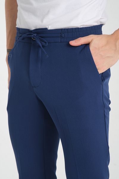 Frappoli Ανδρικό ίσιο παντελόνι Jogger Slim Fit με τσέπες στο πλάι