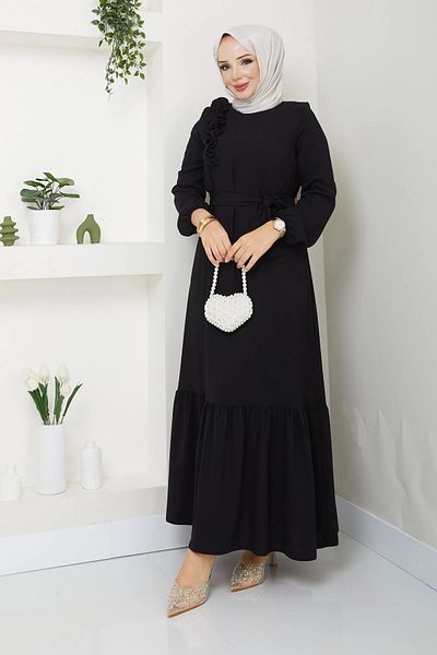 SERRA MODA Φόρεμα Hijab από ύφασμα Crepe - Loose Cut