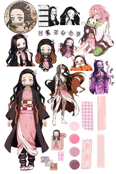 Sticksy Nezuko Stickerphone Laptop Notebook Tablet Notebook Water Bottle Sticker Sticker St1011