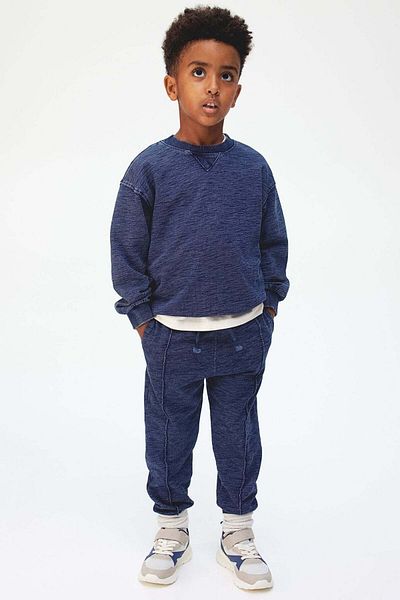 H&M بنطال رياضي بثنيات الساق