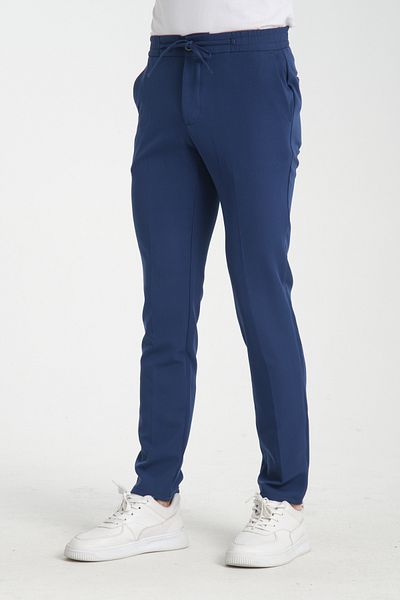Frappoli Ανδρικό ίσιο παντελόνι Jogger Slim Fit με τσέπες στο πλάι