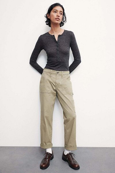 H&M Fine-knit Henley top