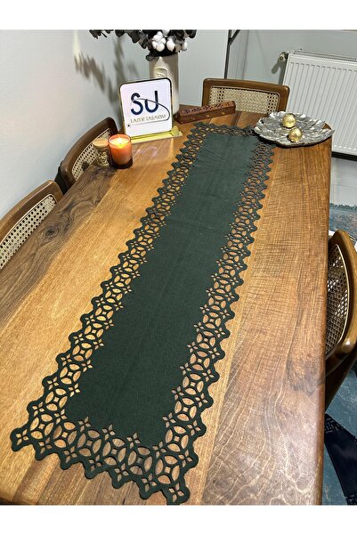 EHA LAZER Koyu yeşil desenli runner