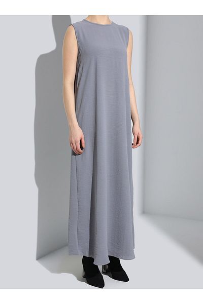 Refka Aerobin Dress&Ferace Double Set - Gray - Refka