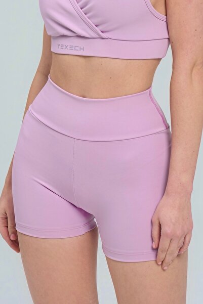 YEXECH Düz Push-Up Verve Kısa Şort
