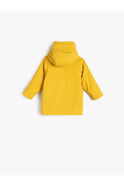 Koton Hooded Cotton Lined Raincoat for Baby Boy