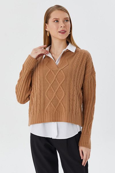 Shopping Shop Cămașă CAMEL Pulover tricotaj cu guler