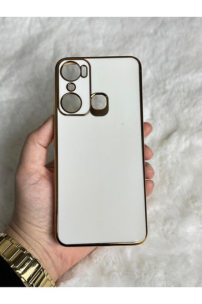 Vip Case Infinix Hot 20i - حافظة من السيليكون المقاومة للأوساخ والقابلة للمسح لحماية الكاميرا اللامعة