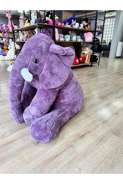Özgüner Oyuncak Giant Size 150 cm Soft Plush Elephant Toy