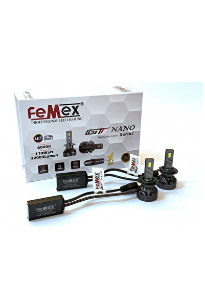 FEMEX Gt Nano Pro H7 Şimşek Etkili Led Xenon 110W 22000 Lumen