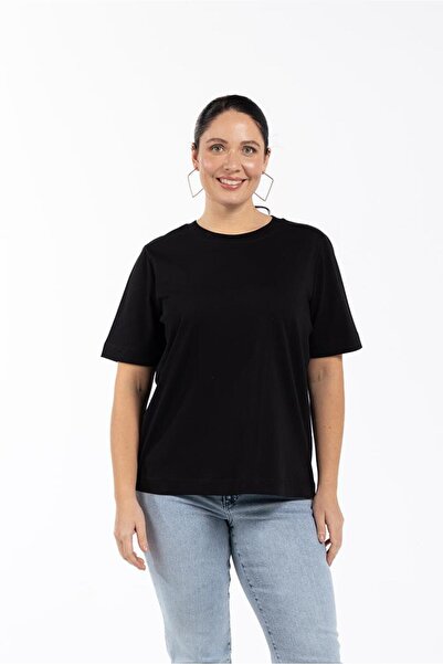 LUOKK Murphy Yuvarlak Yaka Basic Kısa Kollu Kadın T-shirt