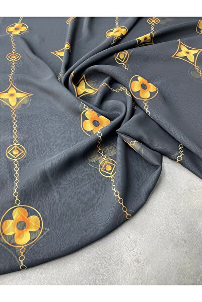 ipekkumaş Siyah Leo Desen Elbiselik Şifon Kumaş Ürünümüz Adet Olarak Satılır ...