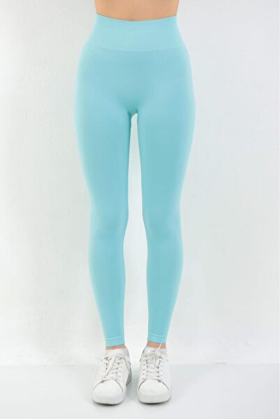 Koza Butik Ženske fitnes leggins sa visokim strukom i vezicama za oporavak 16...