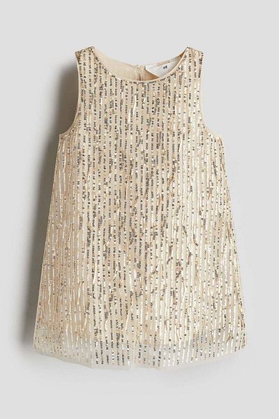 H&M Sequined A-line dress