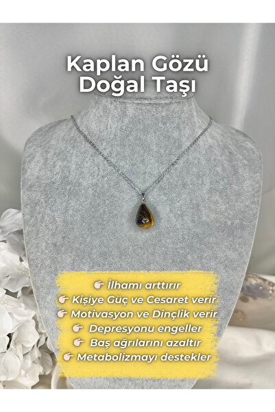 Elifsu Jewelry Minik Damla Kesim Doğal Taş Kolyeler