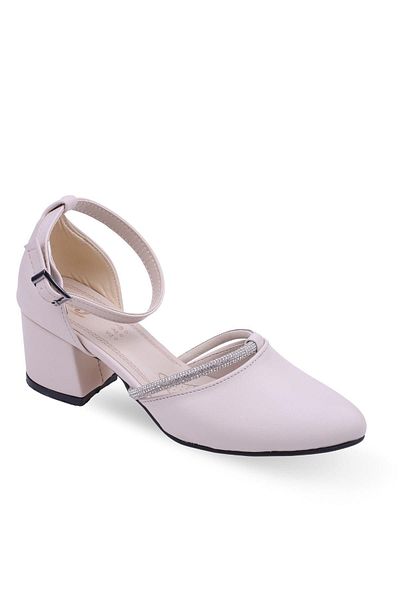 Sedef 399 Women's 5.5 Cm Heel Ankle Tie Stone Shoes