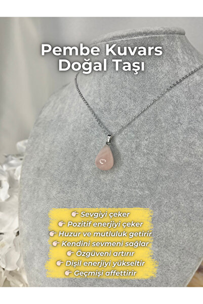 Elifsu Jewelry Minik Damla Kesim Doğal Taş Kolyeler