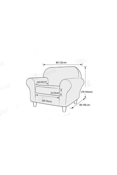 probak Flexible Stretch Jacquard Single Pattern Sofa Cover