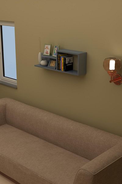 willhome Decorative Wall Shelf - Wdvr001 Carbon Gray