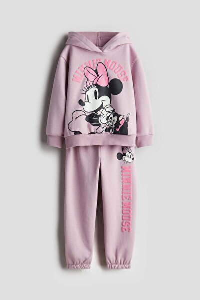 H&M 2-piece printed sweatshirt set